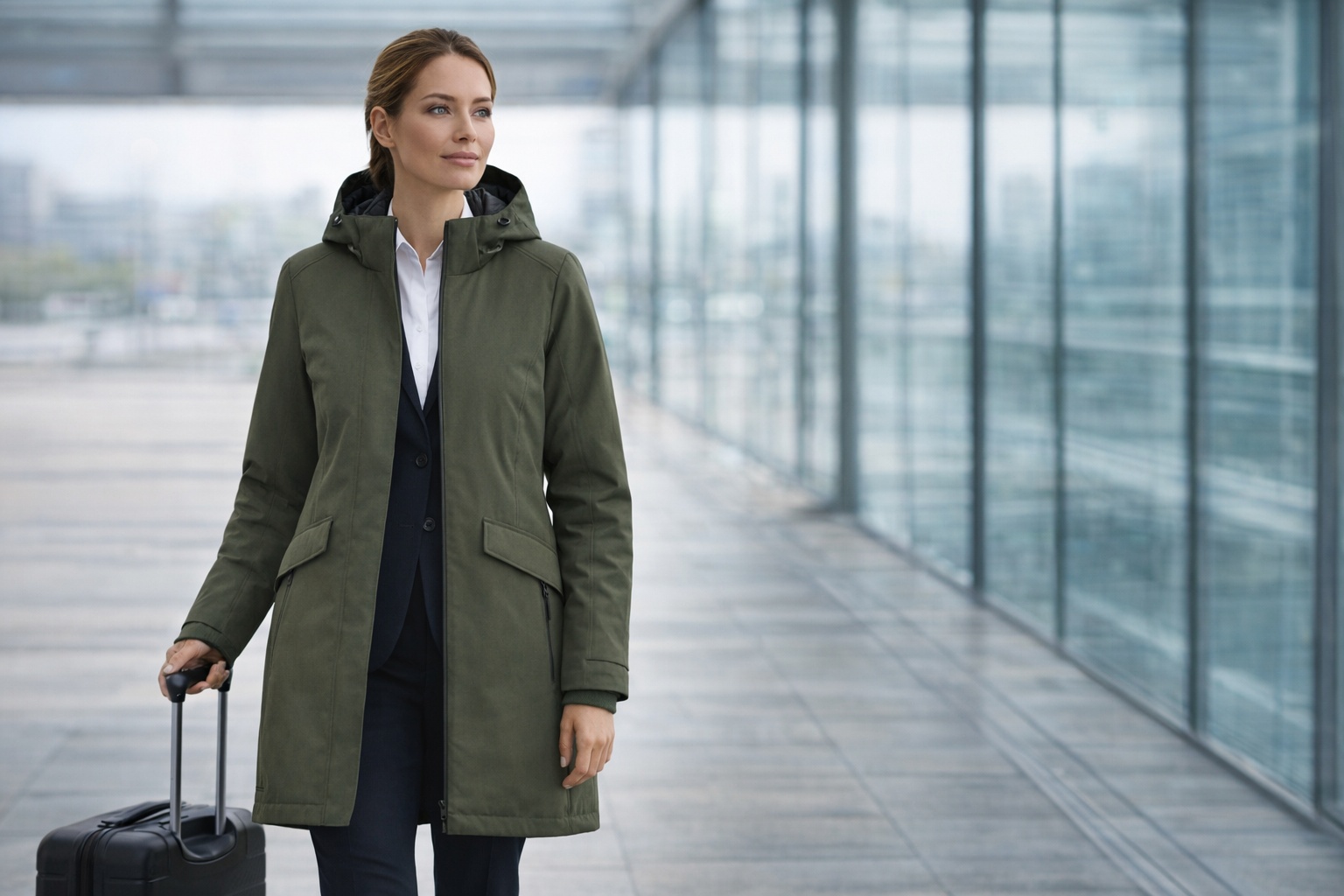 Ladiesâ Business Parka personalizzabile
