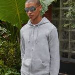 Felpa uomo cappuccio zip cotone organico personalizzata