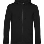 Felpa uomo cappuccio zip cotone organico personalizzata
