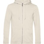 Felpa uomo cappuccio zip cotone organico personalizzata