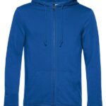 Felpa uomo cappuccio zip cotone organico personalizzata