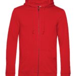 Felpa uomo cappuccio zip cotone organico personalizzata