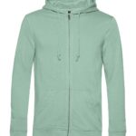 Felpa uomo cappuccio zip cotone organico personalizzata