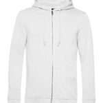 Felpa uomo cappuccio zip cotone organico personalizzata