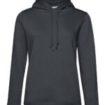 Felpa cappuccio donna cotone organico personalizzata
