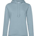 Felpa cappuccio donna cotone organico personalizzata