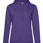 Felpa cappuccio donna cotone organico personalizzata