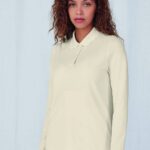 Polo maniche lunghe donna, personalizzata
