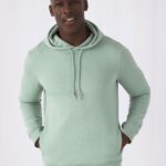 Felpa con cappuccio in cotone organico, uomo, personalizzata, felpata