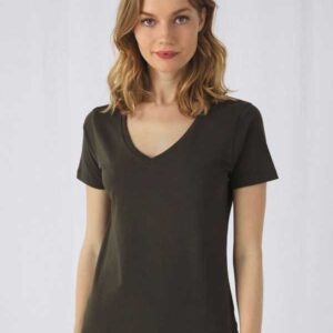 T-shirt Cotone Organico Scollo a V Donna