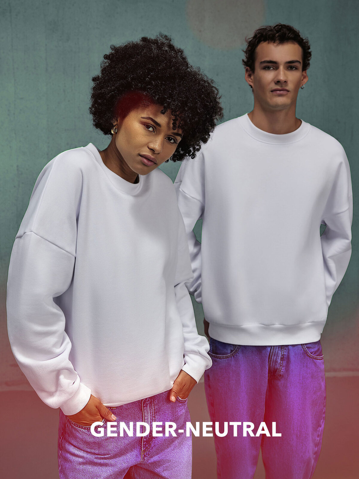 Trendyol Felpa Uomo Oversize Con Slogan | Girocollo Tuta, 80% Cotone, Nero, Modello Sfilata